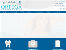 Tablet Screenshot of ortegaortho.com